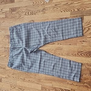 (16) Merona Stretch Tartan Trousers Slim Fit Business Casual Straight Leg